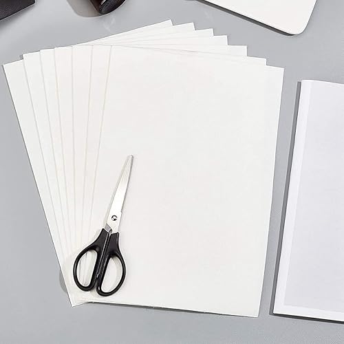 Okeeyseda 20 PièCes 11,6 X 8,2 Pouces Papier Rectangle en Fibre de CéRamique Blanc Four à Micro-Ondes Papier pour Bricolage Fusionner des en Verre - Nail Gallerys