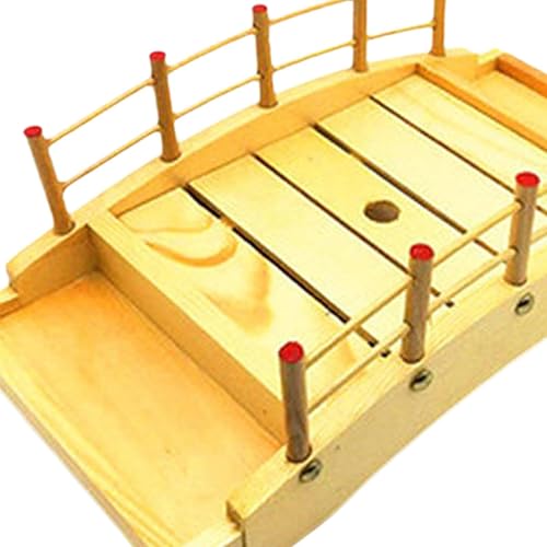 Sharplace Prime de sushi en bois Prime en bois pont assiette assiette de nourriture de nourriture pour pâtisse, S - Nail Gallerys