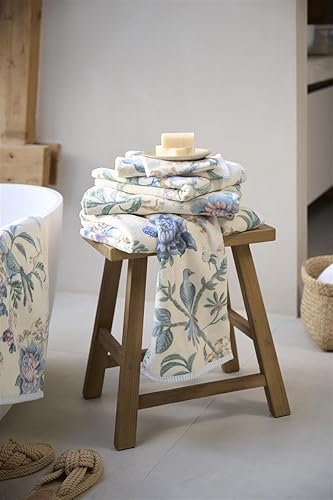 PiP Studio Secret Garden Serviette de toilette Bleu blanc 55 x 100 cm - Nail Gallerys