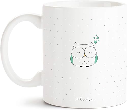 Manahia Mug Cadeau Maitre - Merci Maître pour cette chouette année - Avec Boite Kraft - 330 mL Céramique - Imprimé en France - Cadeau Ecole - Tasse Personnalisée Maître - Fête des Ecoles - Nail Gallerys