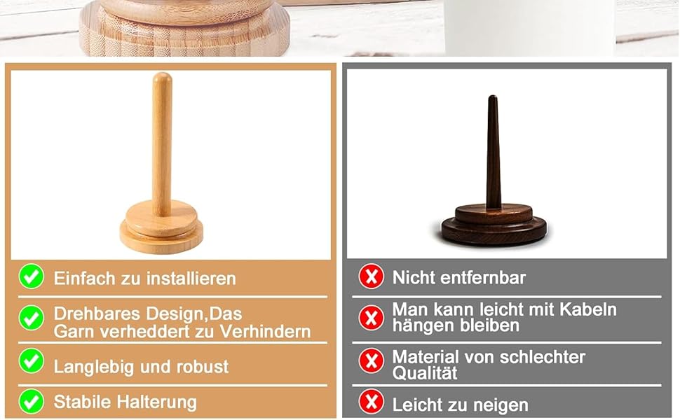 support pelote de laine