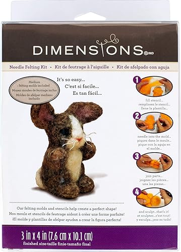 Dimensions Kit Feutrine, Lapin - Nail Gallerys