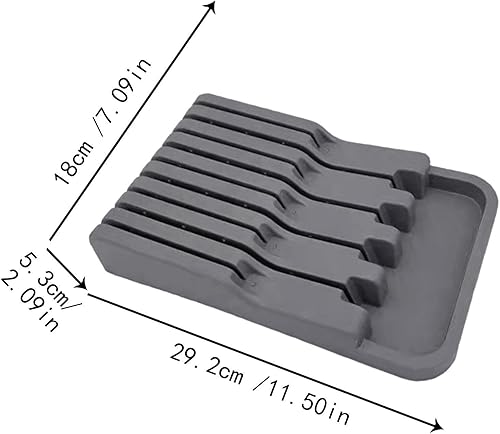 Organiseur de tiroir à couteaux | Rangement pour couteaux de cuisine | Porte-couteaux pour tiroir | Organisation des couverts de cuisine et étagère de rangement de tiroir, tiroir à couverts - Nail Gallerys