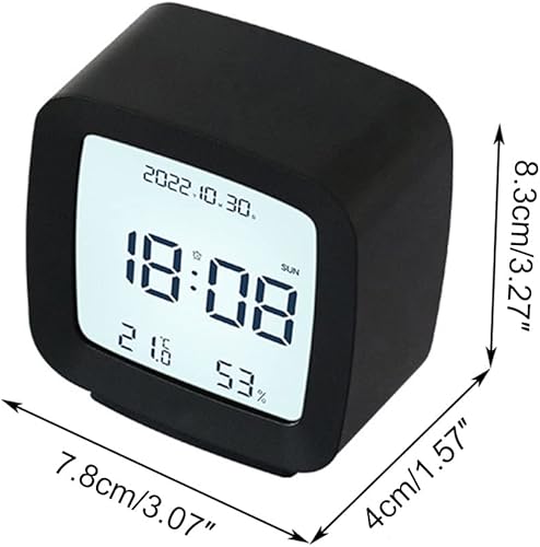 Lancoon Réveil Électronique, Petit Écran avec Contrôle Vocal Silencieux Batterie Température Humidité Rétroéclairage Doux pour Chambre Enfants - Nail Gallerys