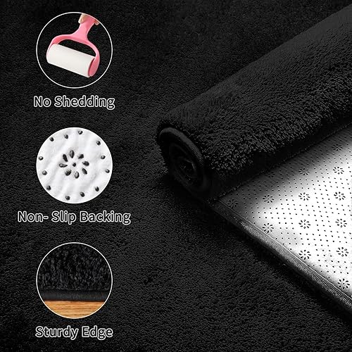 Sour Lemon Grand tapis à poils longs pour salon, chambre à coucher, salon, chambre d'enfant, lavable, antidérapant, moelleux, crème, 140 x 200 cm - Nail Gallerys