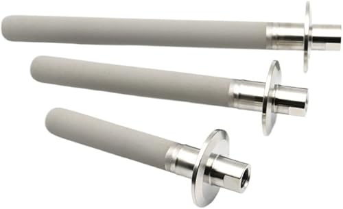 SS316L Pierre de carbonatation Tri Clamp 50,5 mm Acier inoxydable 1/4' NPT Filtre à gaz for bière Homebrew Aération avec tuyau cannelé de 12,7 mm(8 inch with valve) - Nail Gallerys
