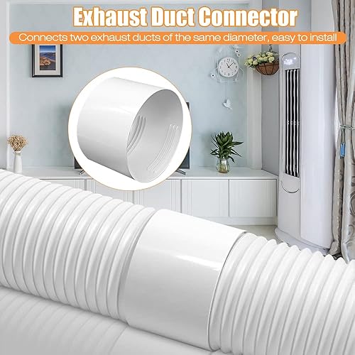 CJBIN Rallonge Tuyau Climatiseur Mobile par PVC, Climatiseur Raccord Tuyau, Raccord Tuyau Climatiseur Mobile Ø 130 mm, pour Tuyau Déchappement de Climatisation. - Nail Gallerys