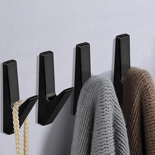 JJWNMLL 6 Pièces Gold Crochets Muraux Patère Équipé de Vis de Montage Crochets Porte Serviette Salle de Bain Accroche Torchon Cuisine - Nail Gallerys