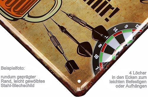 WOGEKA ART Plaque en tôle rétro - We Love Pasta - Spaghetti Lasagne Penne - Inscription amusante comme idée cadeau pour anniversaire, décoration de Noël - 20 x 30 cm - Design vintage - Métal 703 - Nail Gallerys