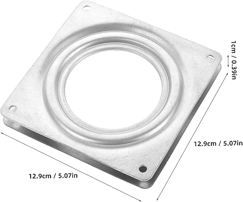 EXCEART 2 Pièces Plateau Tournant Rotatif Siège Pivotant Plaque Pivotante Pour Meuble Tourner Mécanisme Pivotant Pour Tabouret De Bar Exploité Plaque Tournante Tôle Galvanisée - Nail Gallerys
