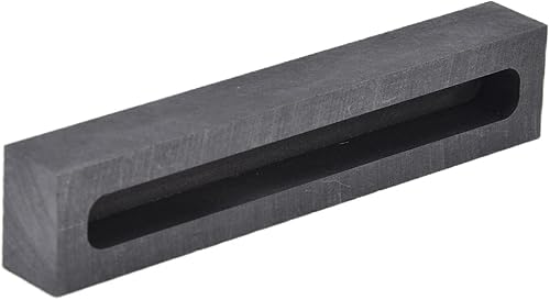 Creuset en forme de bande de Graphite pour la fusion et le moulage des métaux, or, argent, cuivre, extérieur 120x25x17mm, intérieur 100x10x10mm (Extérieur 90×18×12mm Intérieur 80×8×8mm) - Nail Gallerys