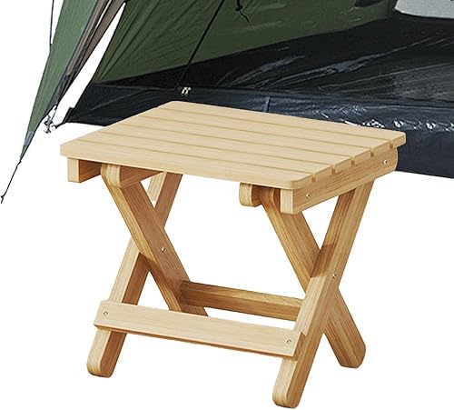 Husoiuy Petit Tabouret Pliant | Tabouret en Bois Portable | Marchepied Pliable Léger - Marchepied Multifonctionnel pour La Maison, La Salle De Bain, La Cuisine, Le Jardin, La Pêche, Le Camping - Nail Gallerys