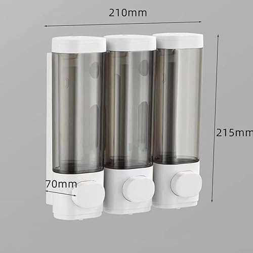 Distributeur de pompe de douche mural 3 en 1 pour salle de bain et salle de bain (3 en 1 noir) - Nail Gallerys