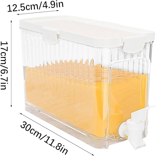 4L Distributeurs de Boissons avec robinet, Distributeur d'eau en Plastique avec Robinet, Distributeur Eau Frigo, Distributeur de Boissons pour Réfrigérateur, pour Fêtes, Mariages, Maison - Nail Gallerys