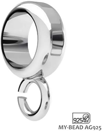 My-Bead 3 pièces carriers Ø 5.6mm argent 925 pendentifs connecteurs pour bracelets chaînes en cuir 4mm à 5mm - Nail Gallerys