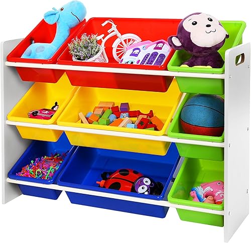 SONGMICS Meuble de Rangement pour Jouets et Livres Chambre d’Enfant GKR02W - Nail Gallerys