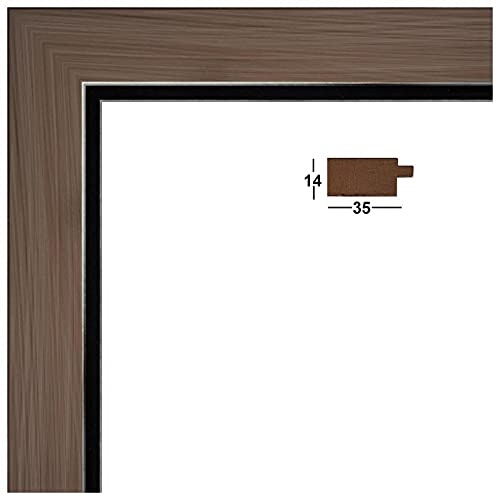 Cadre Photo sur Mesure 31x46 cm ou 46 x 31 cm Cadres Noir, 2 cm de Largeur - Nail Gallerys