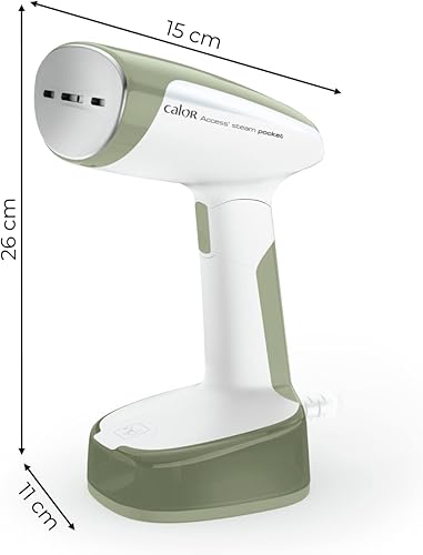 Calor Access Steam Pocket Défroisseur, 1300 W, Débit vapeur 20 g/min, Temps de chauffe 15 secondes, Design ultra-compact, Vert DT3053C0 - Nail Gallerys
