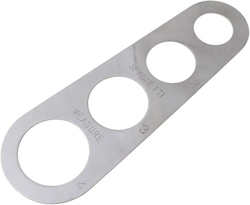YOUNAFEN Doseur à spaghetti à 4 trous en acier inoxydable - Règle de cuisine - Outil de mesure sans ruban - Outil de mesure pour la maison - Fournitures de salon - Mesure de la température de la - Nail Gallerys