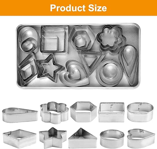 30 Pièces Petits Moules pour Découper la Pâte, Emporte-pièces en Acier Inoxydable, Emporte Piece Patisserie, Emporte Pièces en Acier Inoxydable pour Faire des Biscuits, du Pain, des Gâteaux - Nail Gallerys