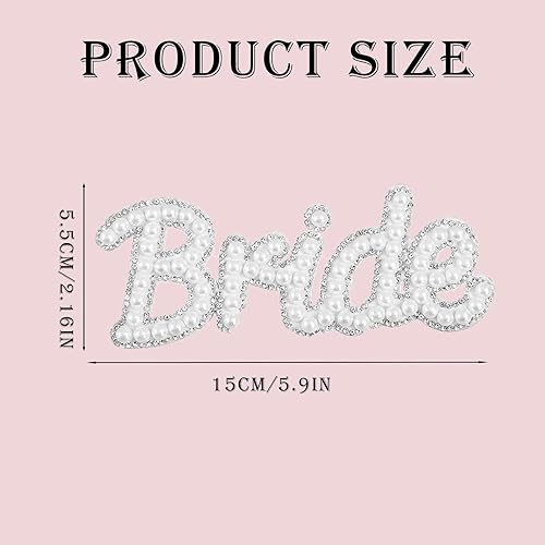 Patchs Thermocollants Alphabet, Patch Lettres en Perles Blanches, Applications thermocollantes Mariée Vêtements pour Décoration de Pantalons Vestes Sacs Chaussures (Perle-A) - Nail Gallerys