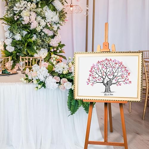 Générique Arbre À Empreintes Digitales - Livre D'or De Mariage | Toile D'arbre À Empreintes Digitales | D'empreintes Doigts D'arbre | Livre D'or D'empreintes Doigts De Mariage Pour Les Anniversaires - Nail Gallerys