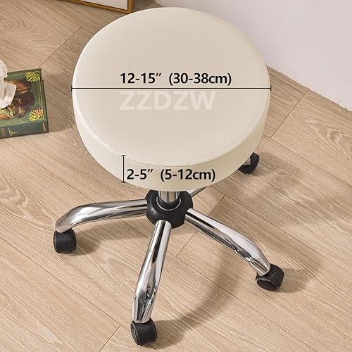 SWJ-swjssb Housse De Tabouret Rond Imperméable, Cuir PU Housse De Protection Housse De Coussin De Siège De Couvre Tabouret De Bar Élastique Protecteur De Chaise Ronde(Light Green) - Nail Gallerys