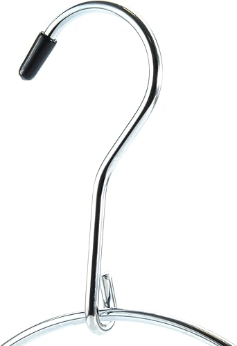 Hangerworld 3 Cintres Anneau en Métal Chromé de Qualité Support pour Accrocher Vos Ceinture, Écharpes - Nail Gallerys