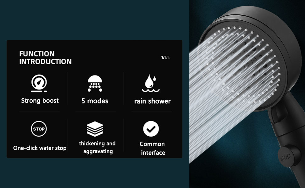 Pommeau de Douche à Main Haute Pression