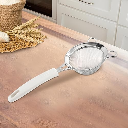 Le Tamiseur À Farine, Passoire Métallique Inoxydable Double Couche Maille 30, Ustensiles Et Accessoires De Pâtisserie Pour Cuisine Maison Pâtisserie Lavage Et Restaurants - Nail Gallerys