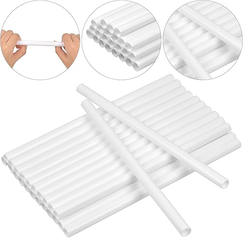 Shengxi Lot de 16 Goujons à Gâteau en Plastique Blanc Réutilisables Bâtons de Support de Gâteau Dowels pour Gateau de 24 cm de Long Pour La Construction Et L'empilage de Gâteaux en Couches - Nail Gallerys