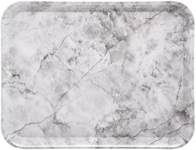 FIVE Simply Smart - Plateau de Service Effet Marbre 'Mela' 43cm Blanc - Nail Gallerys