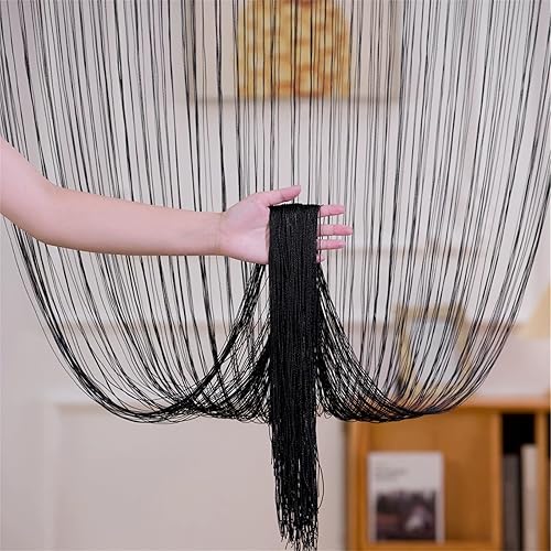 Odot Rideau de Fil pour Porte Fenêtre, Rideaux en Corde Franges Rideaux, 2PCS Rideau Anti Mouches Cloison de Séparation pour Décoration Maison Chambre Café Restaurant Cuisine (Marron,100x200cm) - Nail Gallerys