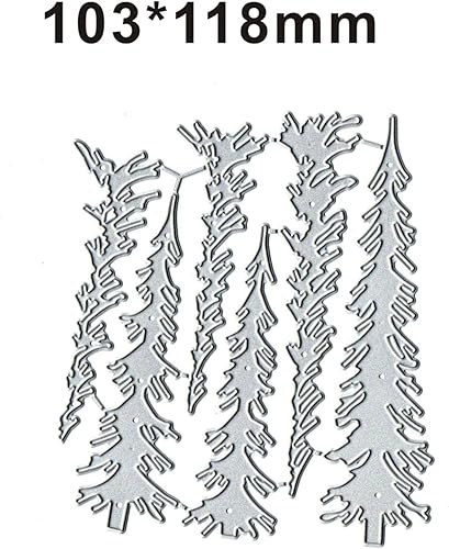 Nayyana® Matrices de découpe en métal - Motif : sapin de Noël - Pour scrapbooking, gaufrage décoratif - Nail Gallerys