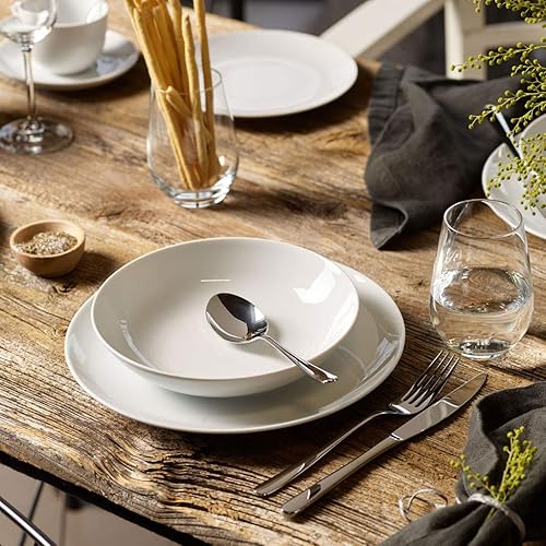 Vivo Villeroy & Boch Group New Fresh Basic Service de table 30 pièces en porcelaine, Passe au lave-vaisselle et au micro-ondes Blanc 19-5254-8725 - Nail Gallerys