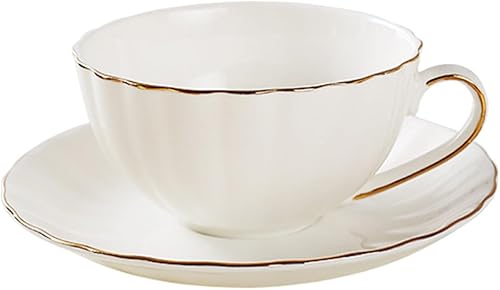 Cabilock Ensemble Tasse Et Soucoupe En Porcelaine Tendre Service À Thé Et À Café 4 Pièces Vaisselle En Porcelaine Pour - Nail Gallerys