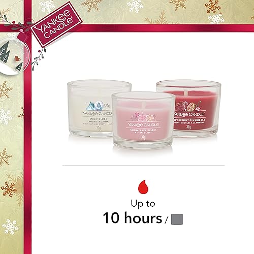 Yankee Candle Coffret cadeau | 6 bougies votives parfumées remplies | Collection Snow Globe Wonderland - Nail Gallerys
