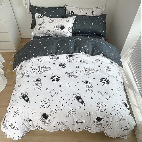 Koudi Parure de lit pour enfant 155 x 220 cm avec housse de couette et taie d'oreiller 80 x 80 cm - Nail Gallerys