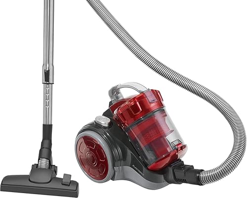 Bomann Aspirateur Sans Sac Puissant et Silencieux - Eco-Cyclon Traineau - 700 Watts - Rouge/Gris - Nail Gallerys