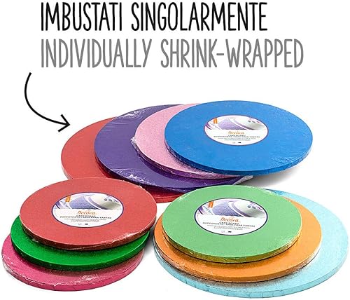 Decora support rond en carton, Rose , 35 x 1.2 cm - Nail Gallerys