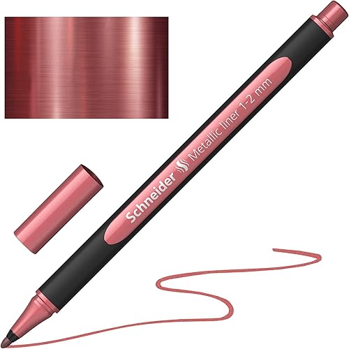 Schneider Paint-It Lot de 10 feuilles métalliques 020 (épaisseur de trait 1-2 mm) Rouge métallique vintage - Nail Gallerys