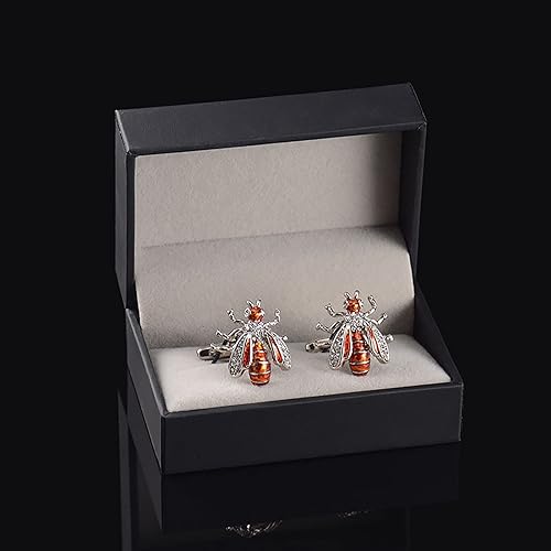 XYYSIR Boîte à Boutons de Manchette à Rabat Noir, boîte de Rangement pour Boutons de Manchette, présentoir pour Affaires de Mariage (Noir 7.5x5x3.8cm) - Nail Gallerys