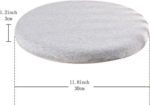 Dafape Coussin De Siège Coussin De Chaise, Rond Antidérapant Confortable Chaise Souple Bureau Chambre Salon Coussins De Chaise De Cuisine (Gris foncé) - Nail Gallerys