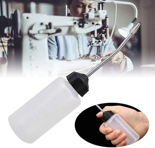 Leopacat Lot de 5 flacons d'huile pour machine à coudre120 ml Avec long bec étendu Pompe de précision en plastique Huile Machine a Coudre Pour bricolage, travaux manuels, entretien de machine à coudre - Nail Gallerys