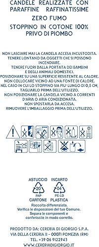 Cereria di Giorgio Risthò Bougies coniques pour chandelier, cire, Dusty Blue, 2,2 x 25 cm - Nail Gallerys