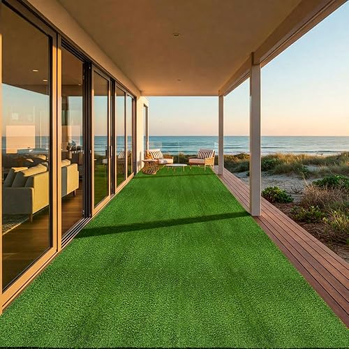 Tonte de gazon de 20 mm hauteur artificielle, moquette terrasse ou jardin (40 x 70 cm) - Nail Gallerys