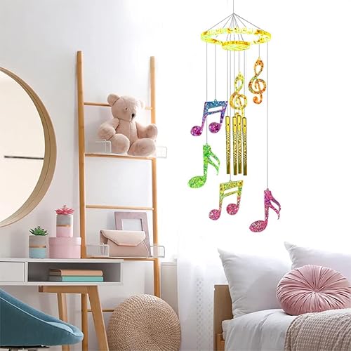 DeryArcle 32 Pièces Moule Carillon Resine Moule en Silicone Carillon éolien Moule Note de Musique Moulage de Coulée de Epoxy pour Bricolage Décoration Pendentif - Nail Gallerys