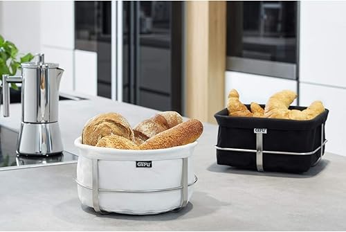 GEFU - Corbeille à pain BRUNCH, carrée, noire - Nail Gallerys