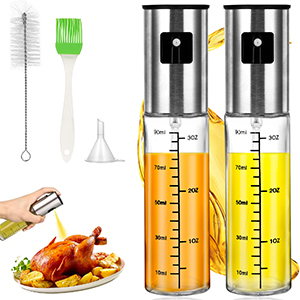 2 bouteilles pulvérisatrices d'huile