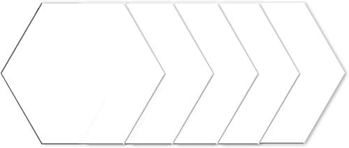 20 Pièces Feuilles Acryliques Hexagonales, Feuille Acrylique Transparente, Rondelle Acrylique, Convient pour la Fabrication Gâteaux, L'affichage Produits, les Panneaux Mariage et Fête(Hexagonales) - Nail Gallerys